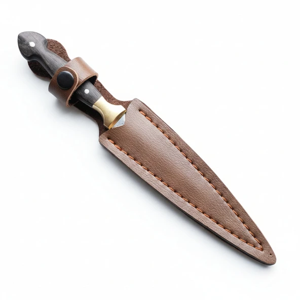 Ağaç Sap Çerkes Model 20 CM Kamp Bıçağı - Resim 4