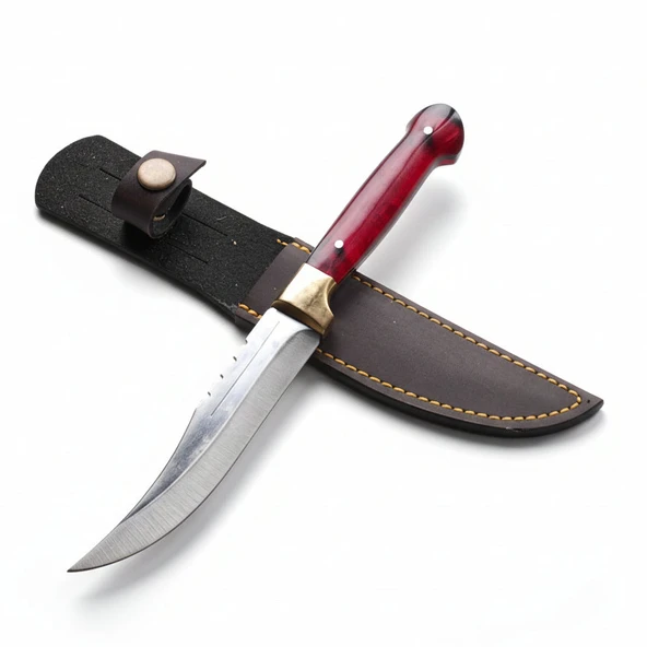 23 CM Epoksi Saplı El Yapımı Outdoor & Kamp Bel Bıçağı ürün görseli 1