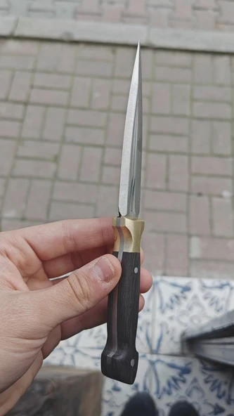 Ağaç Sap Çerkes Model 20 CM Kamp Bıçağı - Resim 2