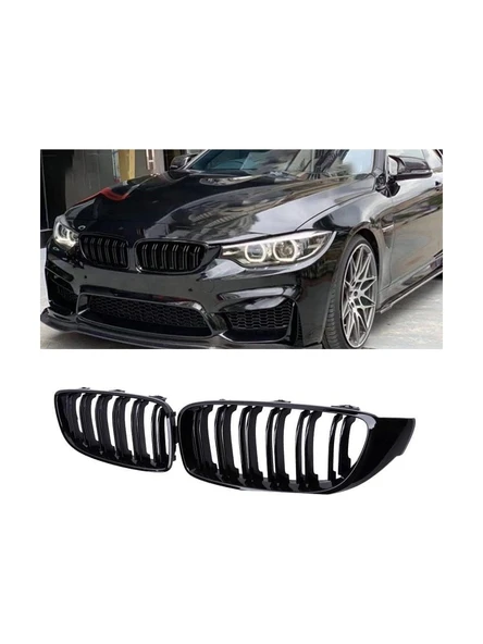 Bm w 4 Serisi F32 M4 Çift Çizgi Böbrek Piano Black Panjur 2014-2019 Arası ürün görseli 1