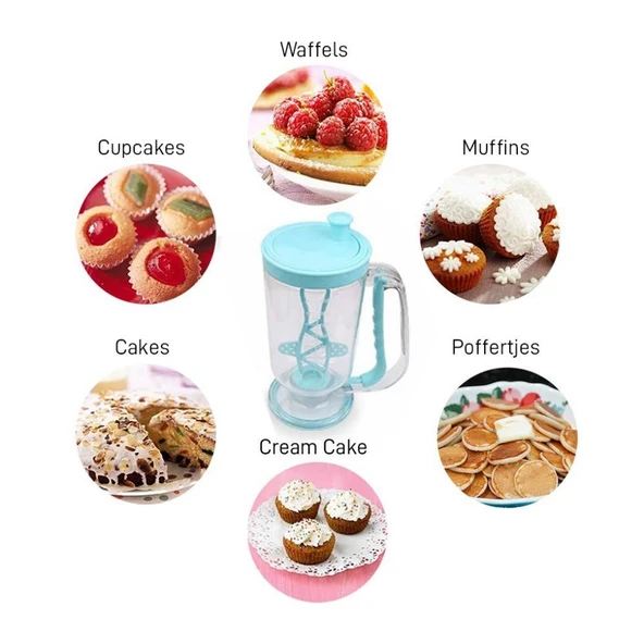 Pancake Machine Mikser Krep Makinesi Hamur Dağıtıcı Mekanizmalı ürün görseli 1