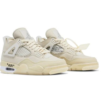 Nike Air Jordan 4 Off-White Sail Unisex Spor Ayakkabı ürün görseli 1