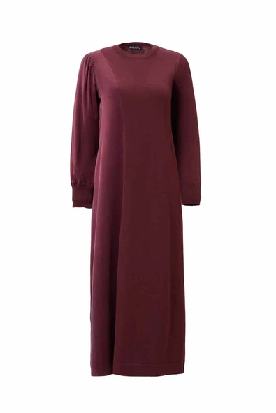 T26K-4005 MISSDALIDA TRİKO RAHAT KESİM ELBİSE ürün görseli 1