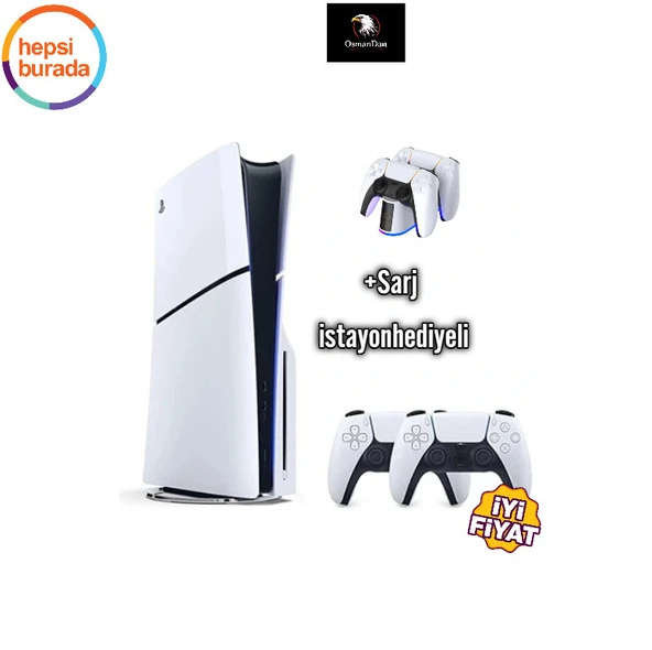 Playstation 5 1 Tb CD Edition Oyun Konsolu + 2. Ps5 Kolu +Sarj Iştayonu ürün görseli 1