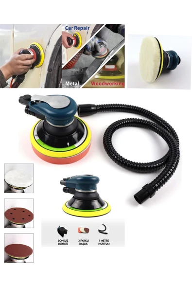 BRANZEG Havalı Zımpara Makinası 150MM Disk Çapı Polisaj Makinası ürün görseli 1