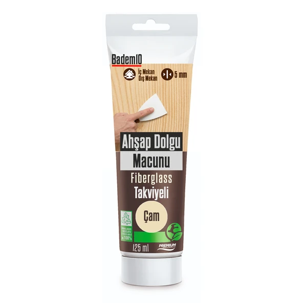 Ahşap Parke Tamir Macunu ÇAM RENK Mobilya Masa Dolgu Çatlak Çizik Giderici 125 ML ürün görseli 1