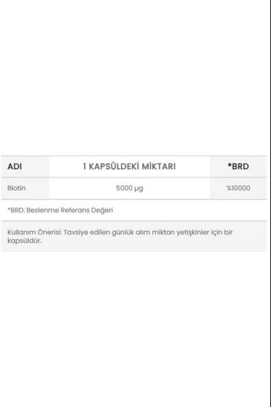 Ocean Biotin 5000 Mcg 60 Kapsül 3 Adet - Resim 2