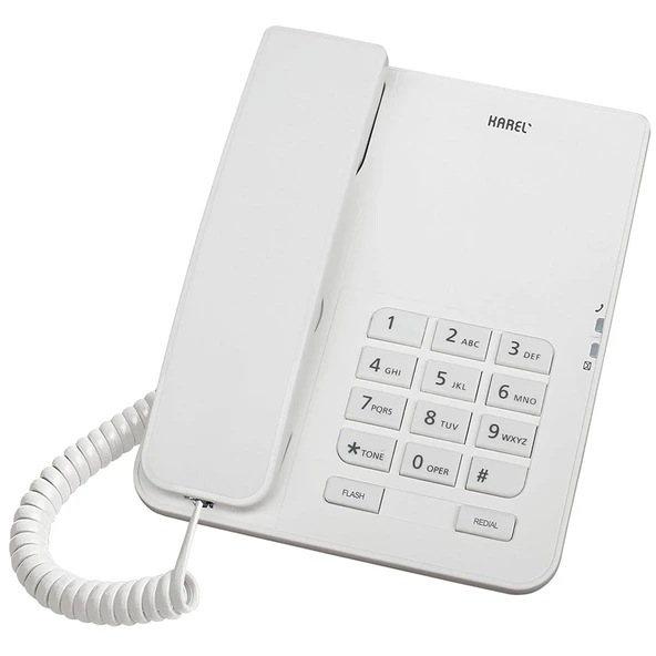Karel TM-140 Kablolu Ekransız Krem Masaüstü Telefon ürün görseli 1
