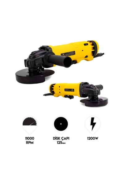 BRANZEG 125mm 11000 Devir 6 Devirli Spral Avuc Taslama Spiral ürün görseli 1