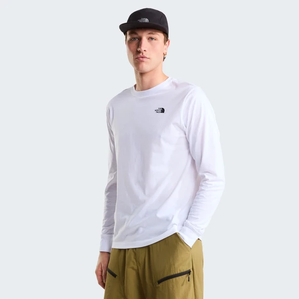 The North Face M EVOLUTION SIMPLE DOME REGULAR LONG SLE Erkek Tişört NF0A8EU3FN41 - Resim 5