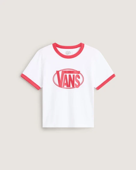 Vans W CENTER CHEST RINGER TEE Kadın Tişört VN000TXSWHT1 ürün görseli 1
