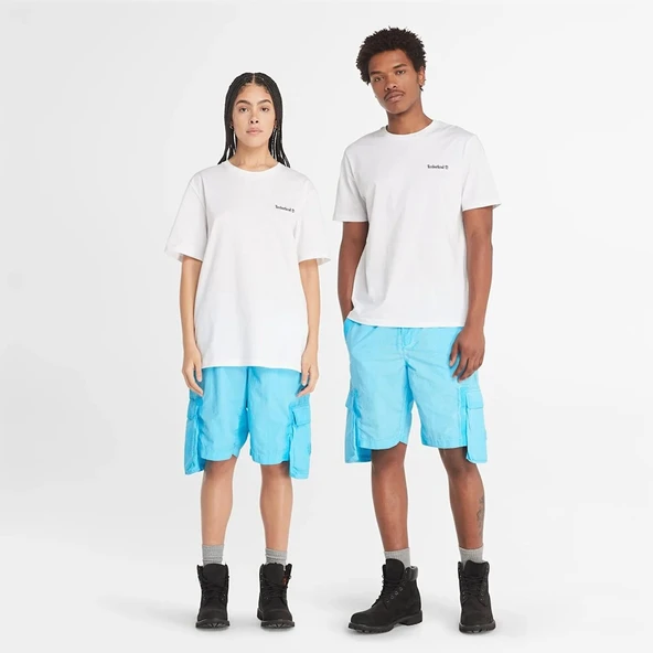 Timberland Small Linear Logo Print Tee Erkek Tişört TB0A5QQT1001 ürün görseli 1