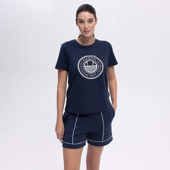 Ellesse Kadın Lacivert Tişört EF444 ürün görseli 1