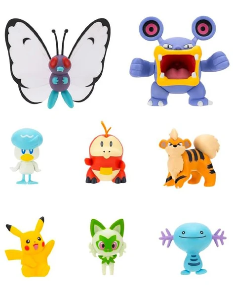 Pokemon Battle 8 li Figür Seti PKW4100 - Resim 2