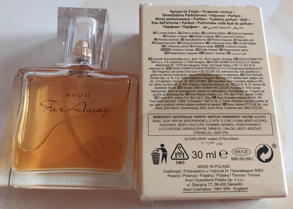 Avon Far Away 30 ml En eski seri - Resim 4