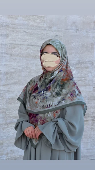 Pamuklu Soft Âlâ  Desen Eşarp-Çağla - Resim 3