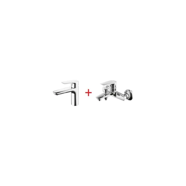 Solo Lavabo ve Banyo Bataryası Seti SO1500+SO2500 ürün görseli 1