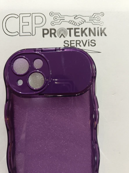 iPhone 14 kılıf mor renk - Resim 3