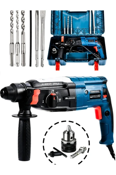Kimmeer Plus 850w Metal Şanzıman Darbeli Matkap Kırıcı Delici Hilti 2-28mm ürün görseli 1