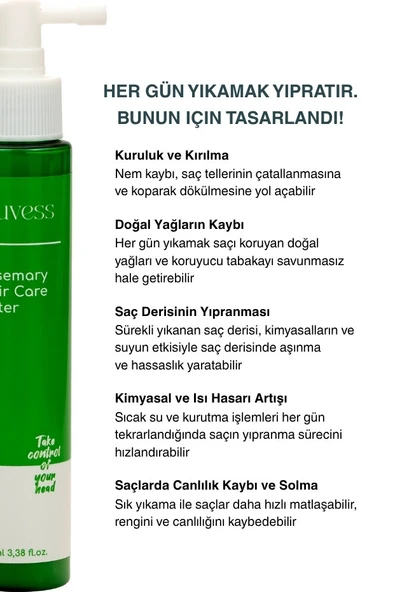 Louvess Biberiye Suyu (Biberiye Özü, Provitamin B5, Kolajen 100 ML) - Resim 3