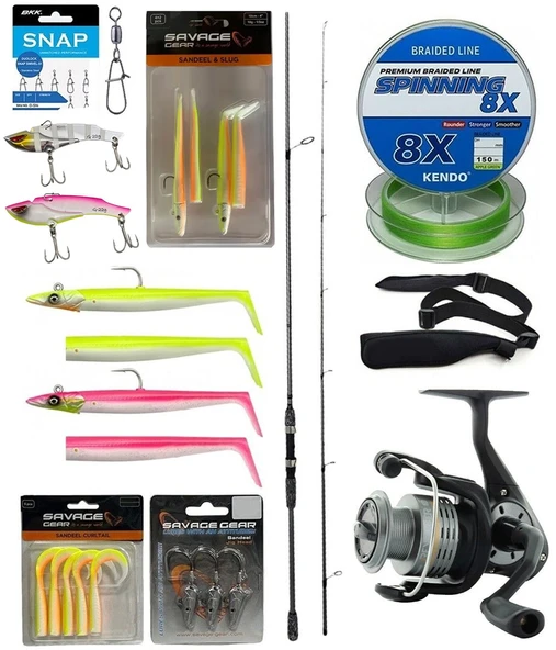 Yek Outdoor Levrek & Çipura Spin Olta Seti Okuma Wave Up Spin 244cm 7-21gr 2 Parça Olta Kamışı&Okuma Revenger RV-40 FD Olta Makinesi ürün görseli 1
