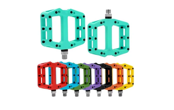 BRIVIGA - Sarı Nylon Gövdeli, CNC İşlemeli CR-MO Akslı, 3 Kapalı Rulmanlı Pedal (101x113mm) ürün görseli 1