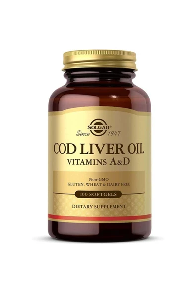 Solgar Cod Liver Oil 100 Kapsül ürün görseli 1
