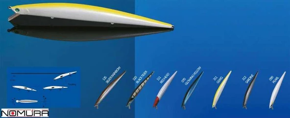 Nomura Nagasa 175mm 26g (0-2,5mt) Sahte Balık  310 ürün görseli 1