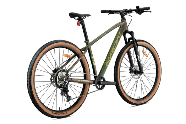 KRON XC 100 PRO 29 JANT MTB - 17' - 8 Vites - H.Disc - Mat Haki/Parlak Sarı ürün görseli 1