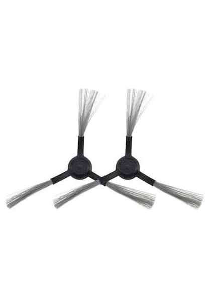 Vacuum Mop Pro ile Uyumlu 2li Siyah Yan Fırça, Xiaomi Vacuum Mop STYTJ02YM Viomi V2 Viomi V2 Pro Viomi V3 Viomi Se ile Uyumlu 2 Adet Siyah Yan Fırça ürün görseli 1