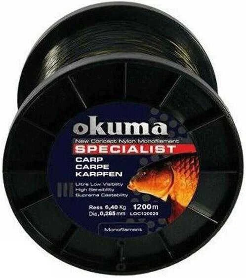 Okuma Carp 1200 mt 17,00 lb 7.73 kg 0,34 mm Camou Misina ürün görseli 1