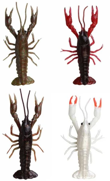 Savage gear LB 3D Crayfish 8 cm 4 gr F 4 Adet Sahte Balık  Magic Brown ürün görseli 1