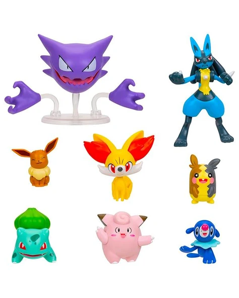Pokemon Battle 8 li Figür Seti PKW4101 - Resim 2