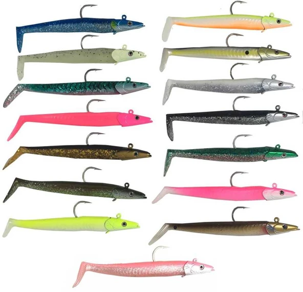 Savage gear Sandeel 12.5 cm 23 gr 2+1 Adet Sahte Balık  Dirty Silver ürün görseli 1