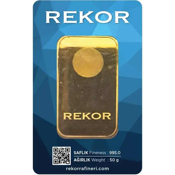 Rekor 50 Gr Külçe Altın - Resim 2