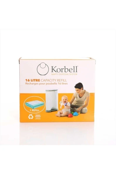 Korbel 495 Adet Bez Kapasiteli Bebek Bezi Çöp Poşeti ürün görseli 1