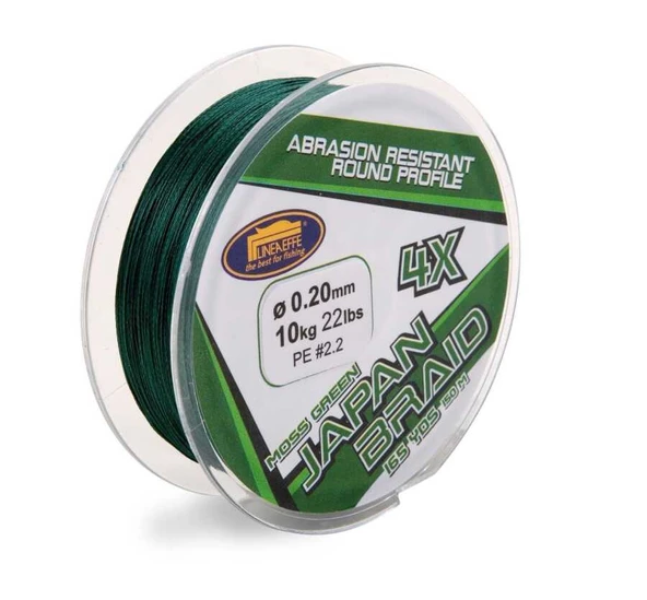 Lineaeffe 150 mt 4 örgü yeşil ip(Made in Japan)  0,10 mm ürün görseli 1