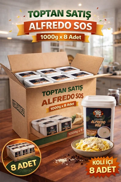 Alfredo Sos 1000 G X 8 Adet - 1 Koli (Koli Bazlı Avantaj Paketi) ürün görseli 1