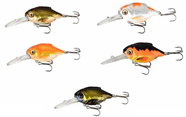 Savage gear 3D Crucian Crank 4,6 cm 8,3 gr SF DR Sahte Balık  Natural ürün görseli 1