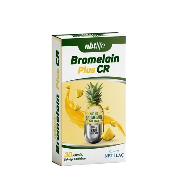 NBT İlaç NbtLife Bromelain Plus CR 30 Kapsül ürün görseli 1