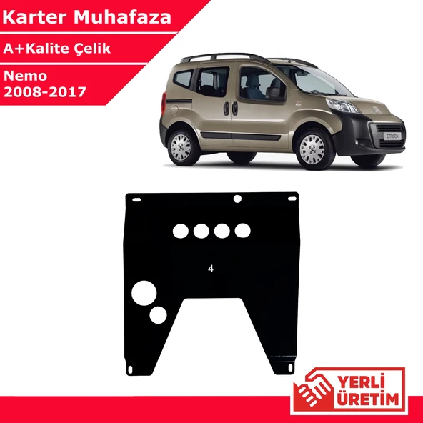 Citroen Nemo 2008-2017 Çelik Karter Muhafaza Çelik Koruma Sacı A+ Kalite Yerli Üretim ürün görseli 1