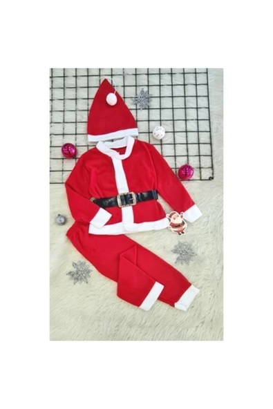 BUTİK AYVİTRİN Noel Yılbaşı Kostümü Kırmızı ürün görseli 1