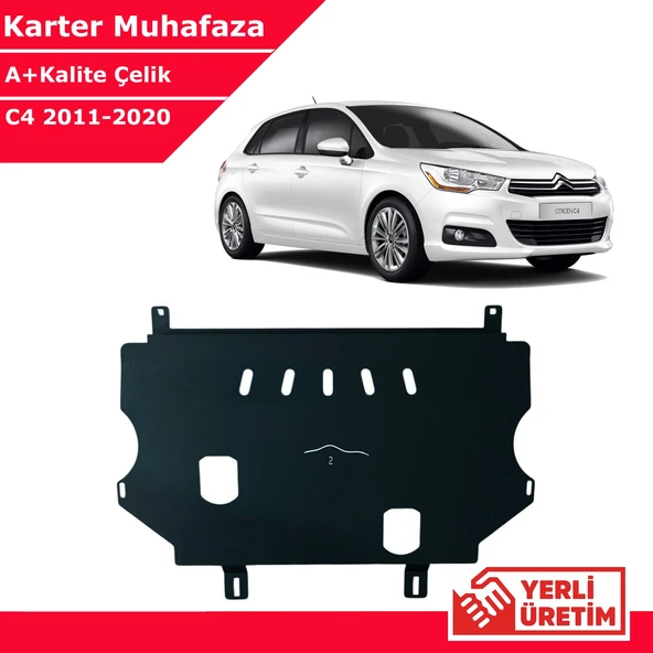 Citroen C4 2011-2020 Çelik Karter Muhafaza Çelik Koruma Sacı A+ Kalite Yerli Üretim ürün görseli 1