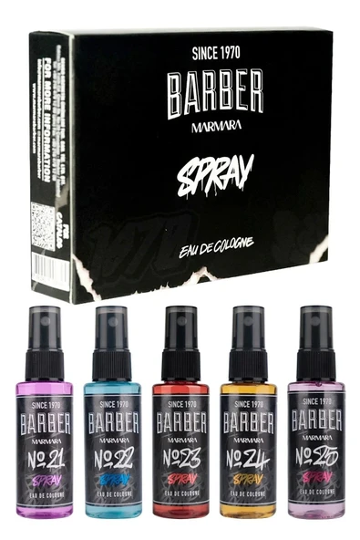 Marmara Barber 5'li Mix Set EDC Sprey Kolonya 50 ML ürün görseli 1