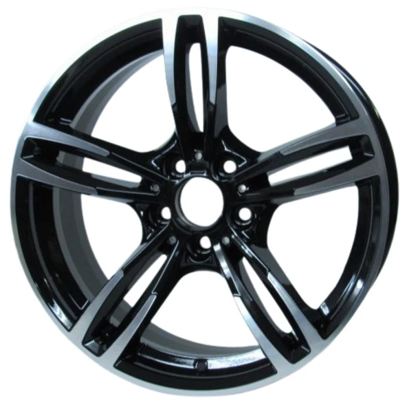 Kormetal 17 inç 5*120 ET34 Parlak Siyah Jant Takımı (J-6000) ürün görseli 1