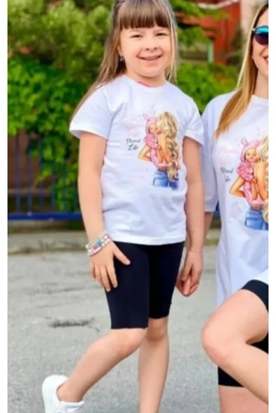 BUTİK AYVİTRİN Kız Çocuk T-shirt Beyaz Baskılı ürün görseli 1