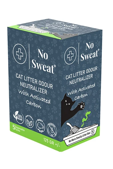 Aktif Karbon Kedi Kumu Koku Giderici-Kokusuz-Toz Yapmaz-1 Kutu 5'li-125 Gram ürün görseli 1