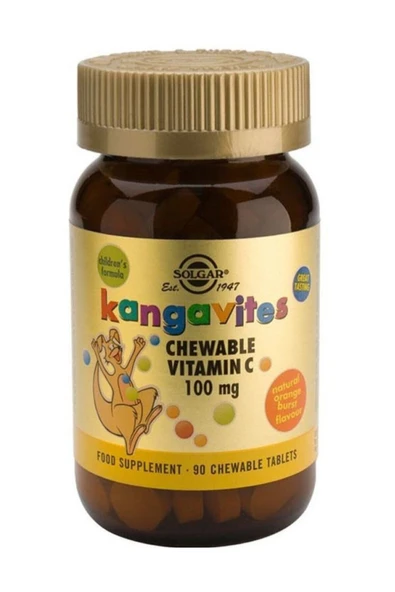 Solgar Kangavites Chewable Vitamin C 100 mg 90 Tablet ürün görseli 1