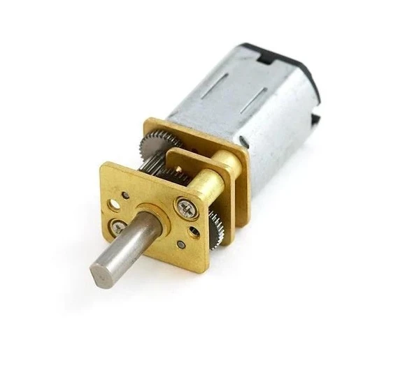 N20 Redüktörlü Mikro DC Motor 12V 12mm 1200 RPM ürün görseli 1