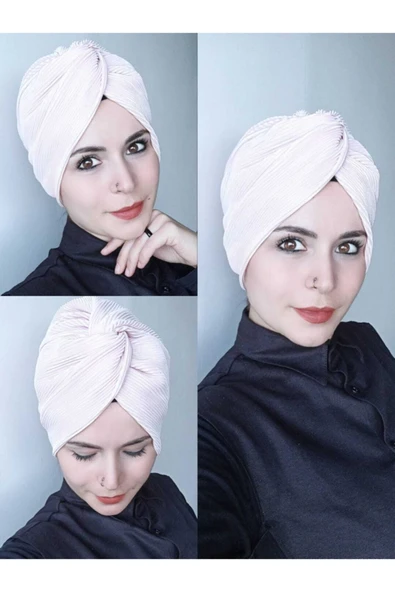 BUTİK AYVİTRİN Tesettür Pliseli Düğüm Bone ürün görseli 1
